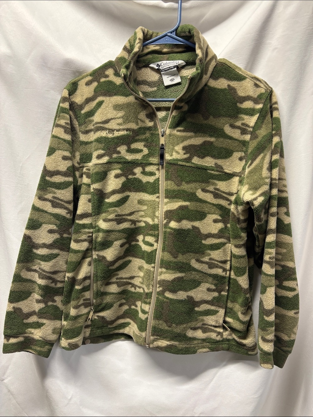 Columbia Kids' Green Camo Fleece Jacket